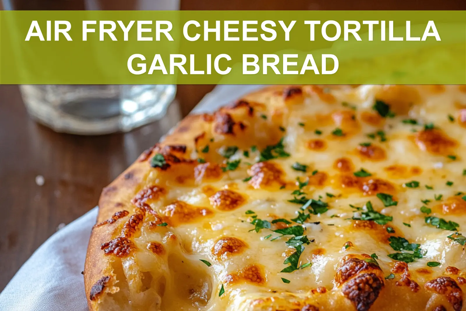 Air Fryer Cheesy Tortilla Garlic Bread: Simple, Irresistible