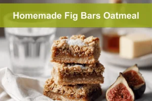 Homemade Fig Bars Oatmeal golden oat crust sliced on napkin natural light inviting