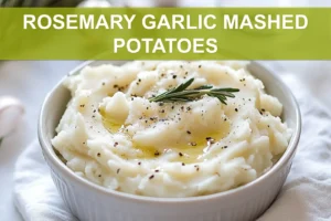 ROSEMARY GARLIC MASHED POTATOES creamy yukon gold potatoes with rosemary and garlic