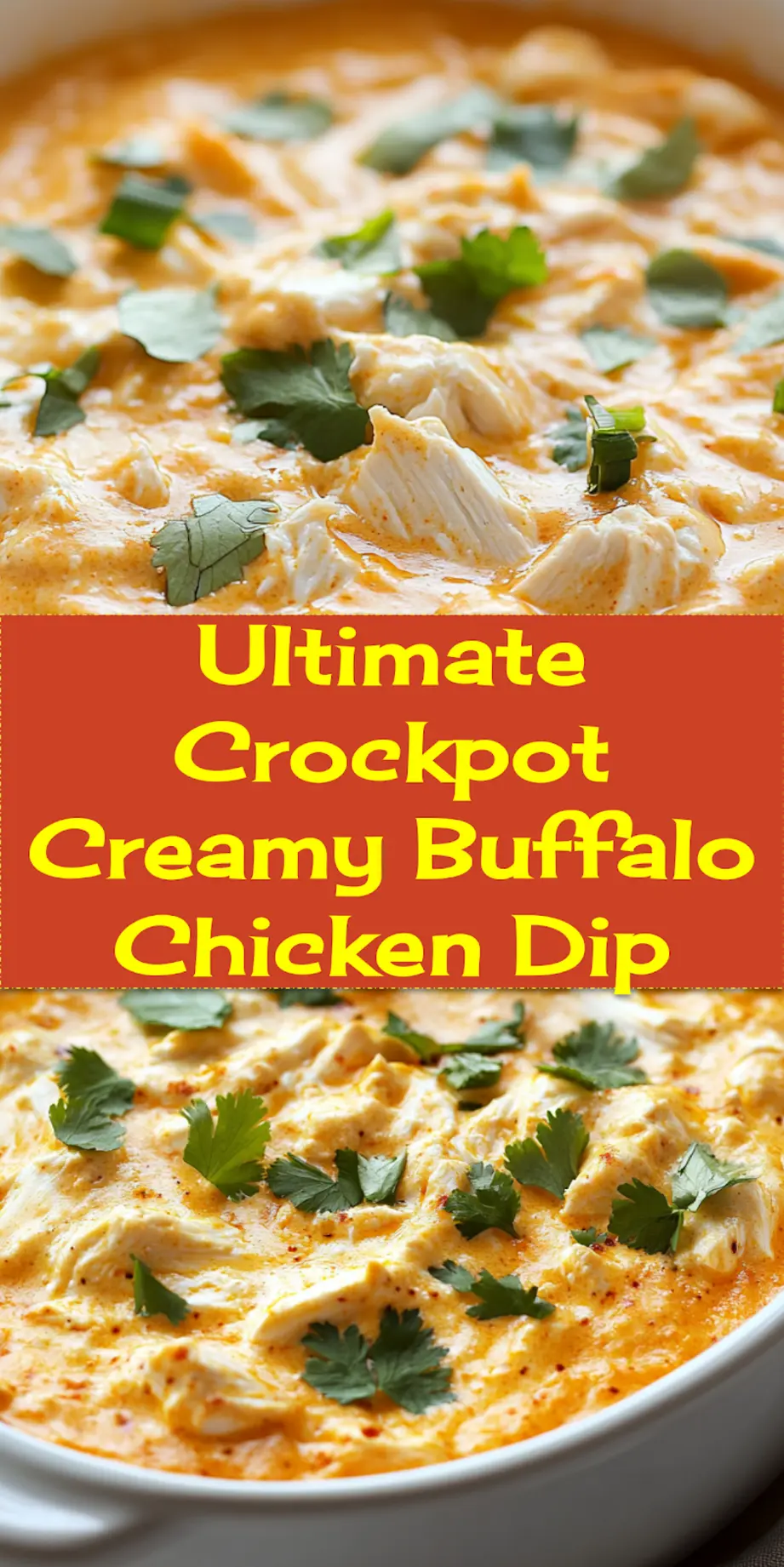 Crockpot Creamy Buffalo Chicken Dip Recipe That Is Irresistible 3 Finished Crockpot Creamy Buffalo Chicken Dip presented in serving bowl with fresh celery and chips on the side