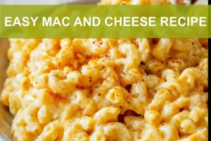 Creamy cavatappi mac and cheese EASY MAC AND CHEESE RECIPE rich melted cheddar close up