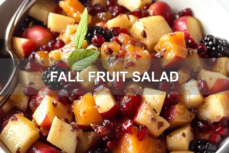 FALL FRUIT SALAD centered hero view, clean and uncluttered