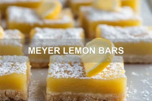 MEYER LEMON BARS centered hero view, clean and uncluttered