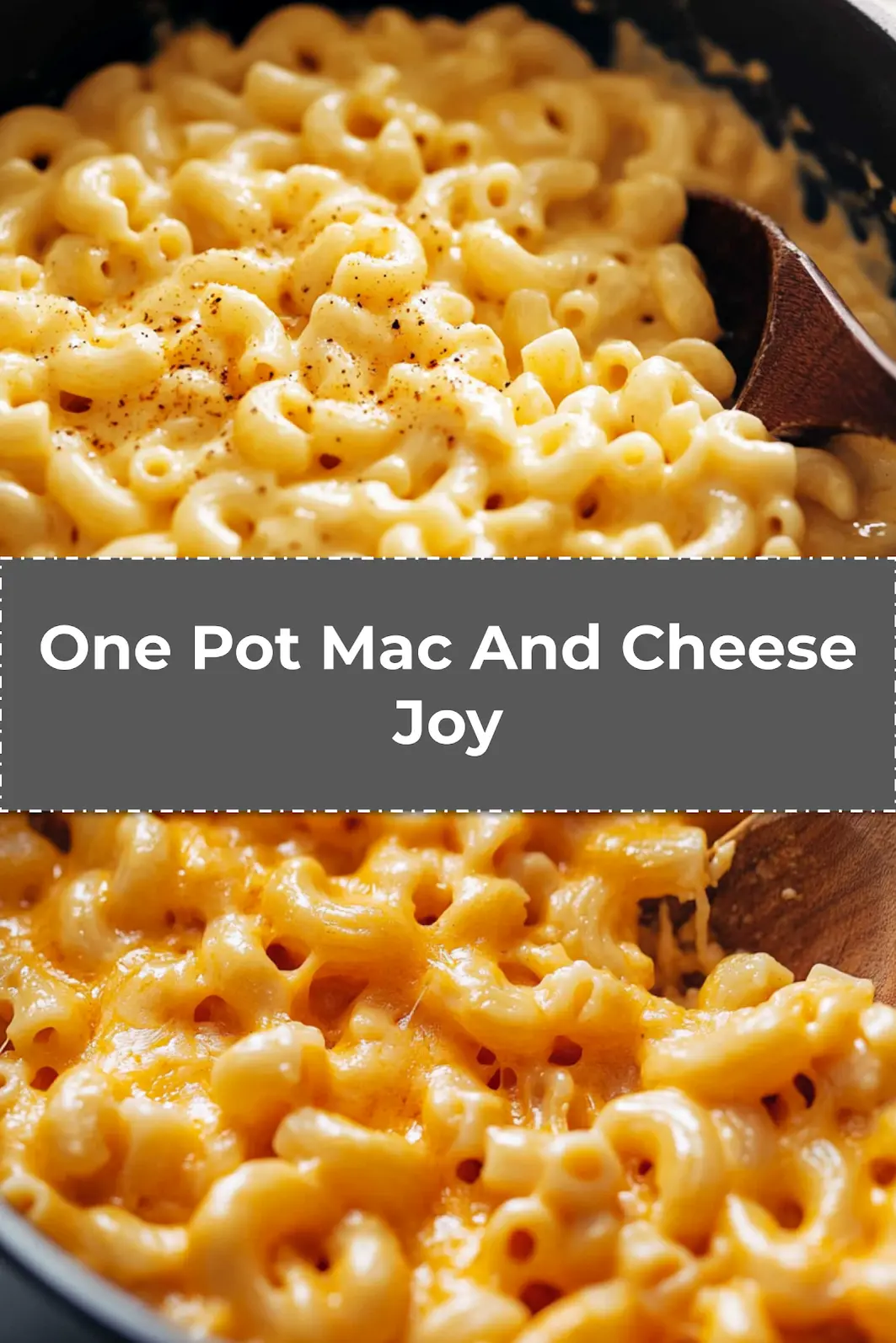 One Pot Mac And Cheese: Easy Irresistible Recipe 3 Bowl of creamy One Pot Mac and Cheese styled with parsley and paprika for Pinterest