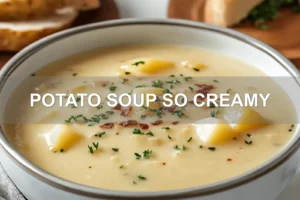 POTATO SOUP SO CREAMY centered hero view, clean and uncluttered