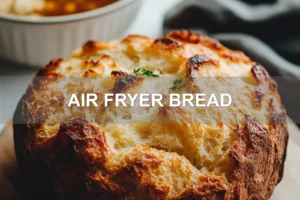 AIR FRYER BREAD centered hero view, clean and uncluttered