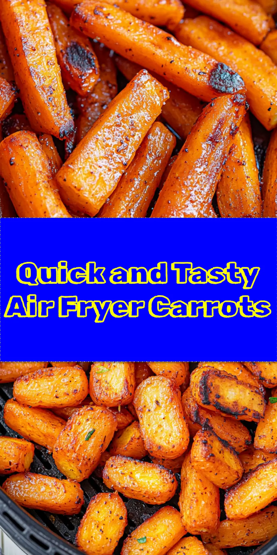 Make Air Fryer Carrots A Simple Tasty Treat 4 Close-up of perfectly cooked air fryer carrots with honey garlic glaze, ready to serve.