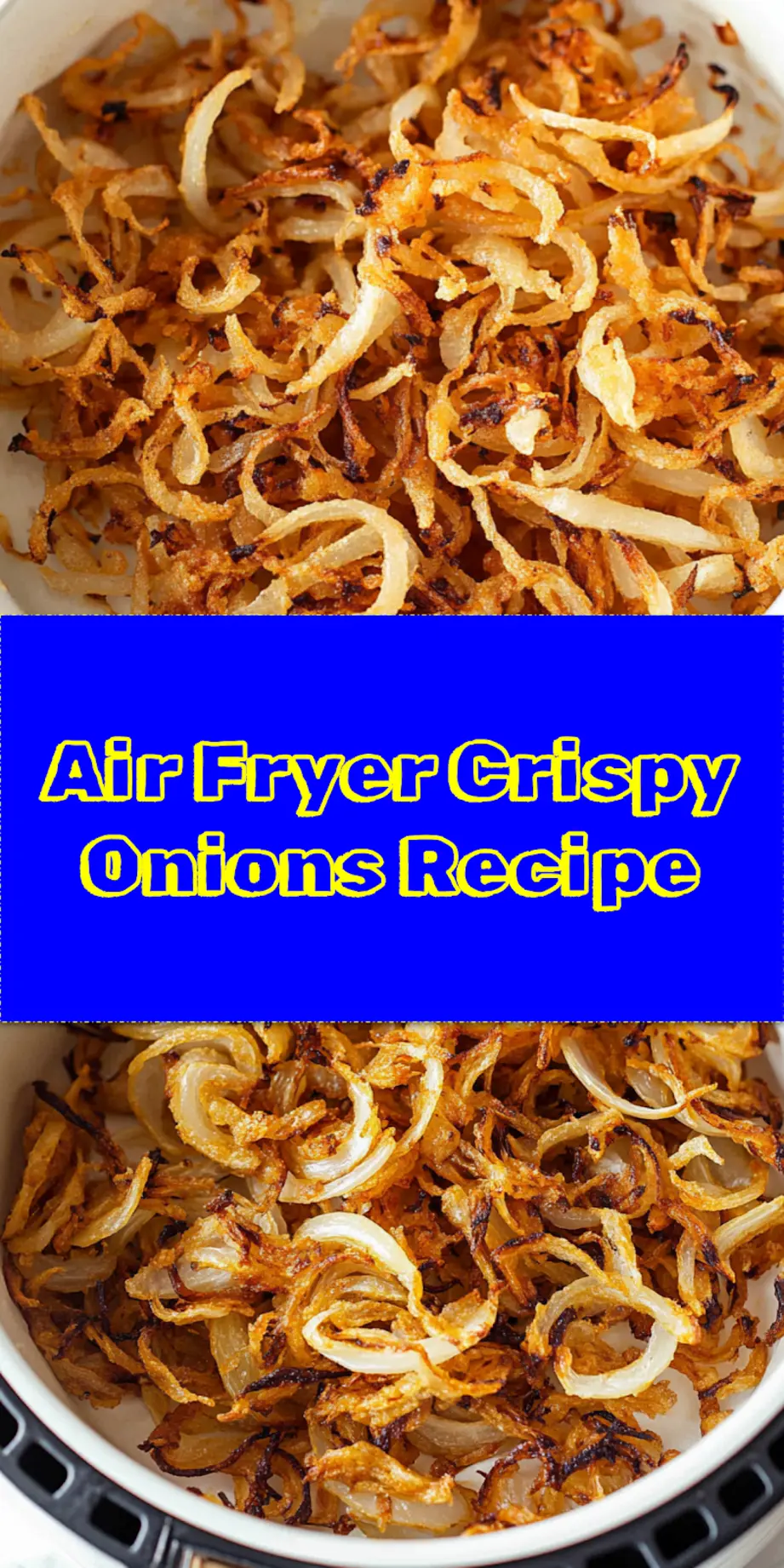 Proven Way to Make Air Fryer Crispy Onions 4 Beautifully golden-brown air fryer crispy onions in a bowl, ready to serve as a topping or snack.