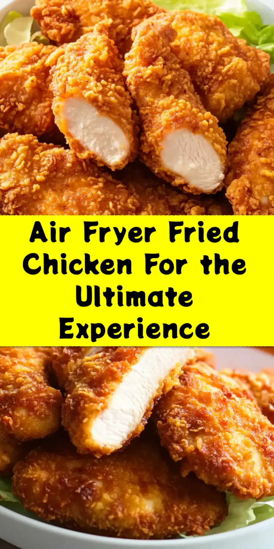 Ultimate Air Fryer Fried Chicken Breast You Need Now 4 Pin for Air Fryer Fried Chicken Breast, showcasing a centered hero view with clean and uncluttered presentation