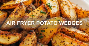 Simple Secrets to Air Fryer Potato Wedges Delight AIR FRYER POTATO WEDGES centered hero view, clean and uncluttered