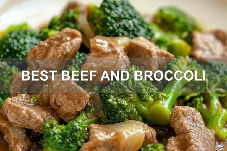 BEST BEEF AND BROCCOLI centered hero view, clean and uncluttered