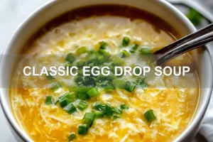 CLASSIC EGG DROP SOUP centered hero view, clean and uncluttered