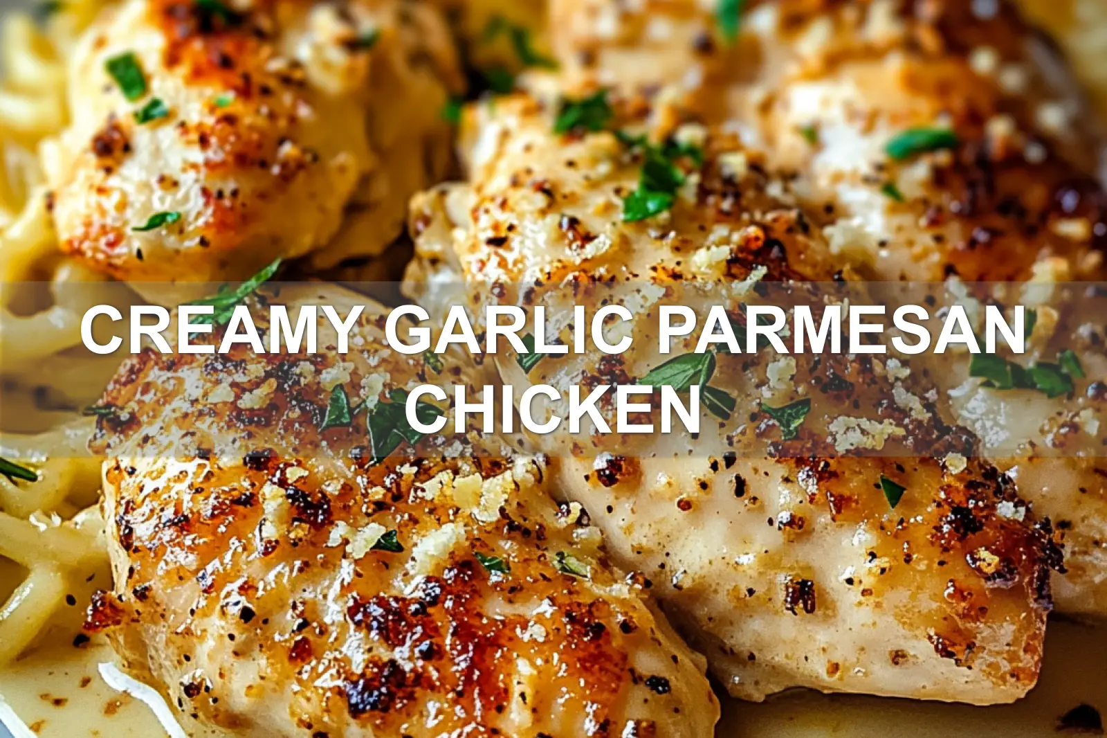 Creamy Garlic Parmesan Chicken Recipe for Easy Dinner Joy 4 CREAMY GARLIC PARMESAN CHICKEN centered hero view, clean and uncluttered