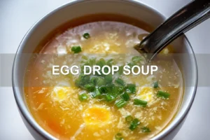 EGG DROP SOUP centered hero view, clean and uncluttered