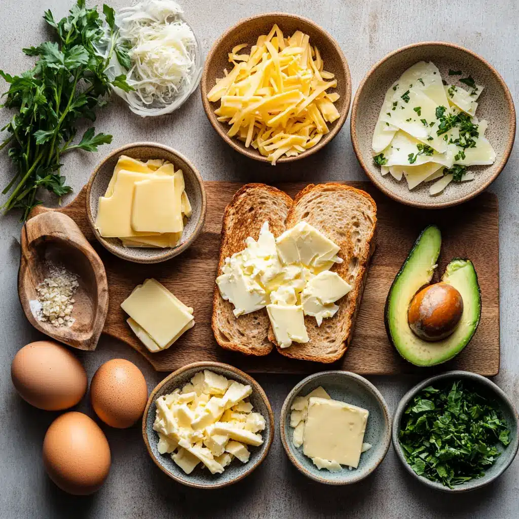 Golden crispy Air Fryer Egg and Cheese Toast with a runny yolk, garnished with fresh chives, served on a rustic plate for a quick breakfast