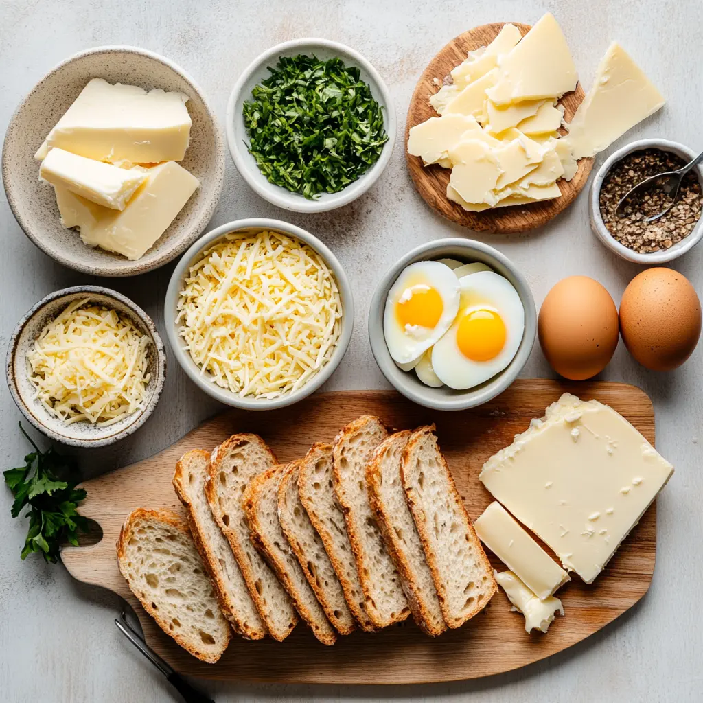 Perfectly golden Air Fryer Egg Cheese Toast with a runny yolk, ready to eat.