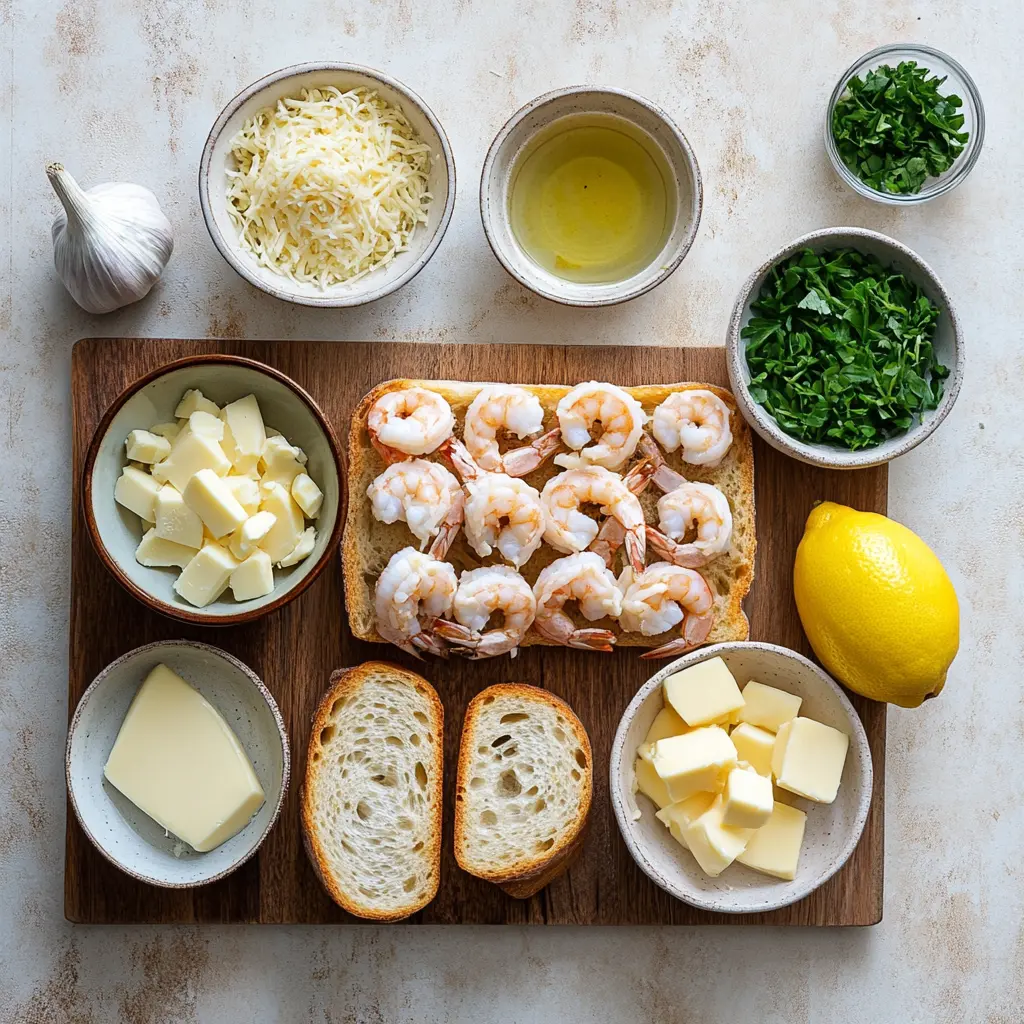 Cheesy Garlic Bread Shrimp Grilled Cheese: Ultimate Comfort Food 3 A mouth-watering Cheesy Garlic Bread Shrimp Grilled Cheese sandwich, golden brown and perfectly toasted, showcasing melted cheese and succulent shrimp inside.