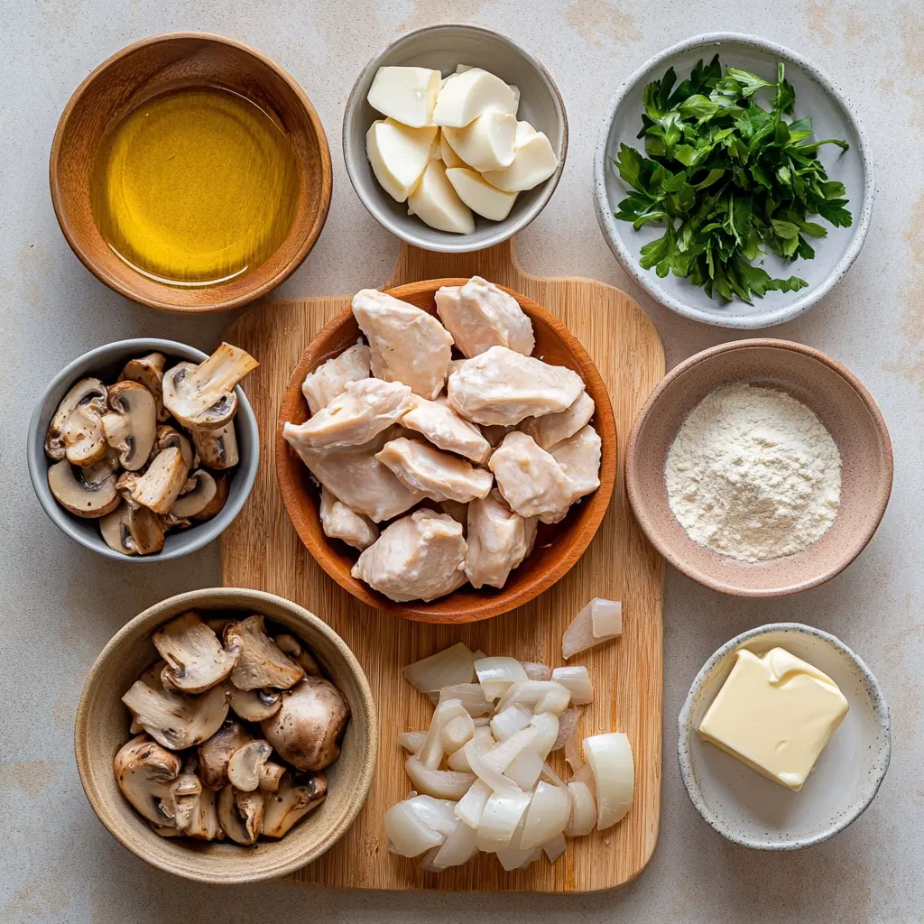The Best Quick Chicken Stroganoff You'll Love 3 Creamy Chicken Stroganoff served over egg noodles, garnished with fresh parsley. A comforting, one-pan meal perfect for busy weeknights.