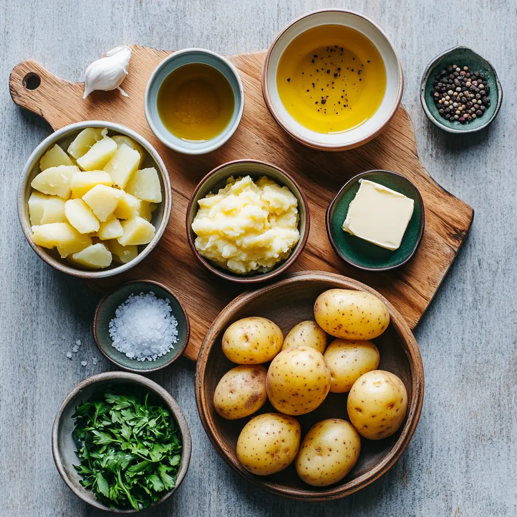 Garlicky Air Fryer Smashed Potatoes: Simple Delicious Trick 3 Perfectly golden and crispy Garlicky Air Fryer Smashed Potatoes, seasoned with fresh herbs, ready to be a delicious side dish or snack.