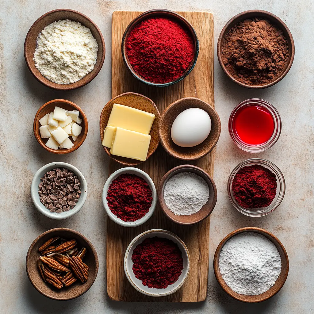 Delicious homemade Red Velvet Cupcake Cookies with tangy cream cheese frosting, artfully arranged on a cooling rack, showcasing their vibrant red color and soft texture.