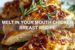 Melt In Your Mouth Chicken Breast Recipe for Irresistible Flavor MELT IN YOUR MOUTH CHICKEN BREAST RECIPE centered hero view, clean and uncluttered