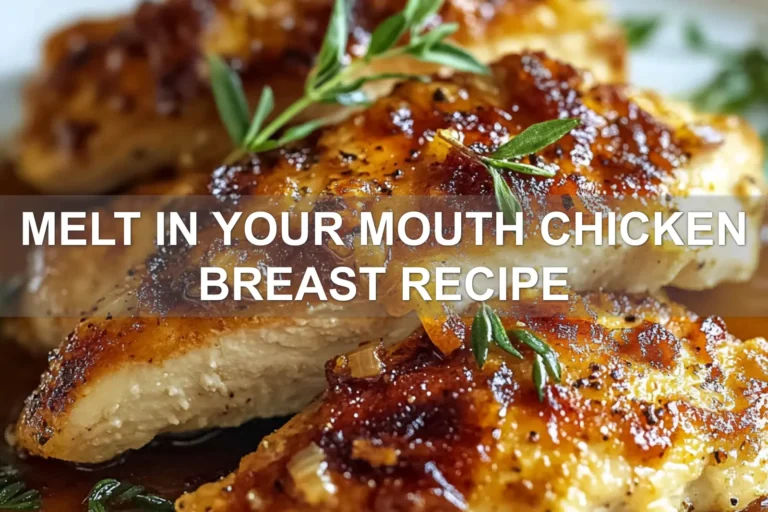 MELT IN YOUR MOUTH CHICKEN BREAST RECIPE centered hero view, clean and uncluttered