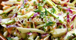APPLE COLESLAW centered hero view, clean and uncluttered