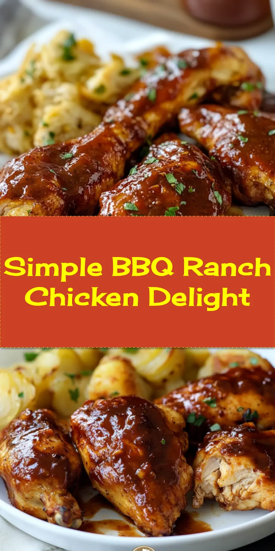 BBQ RANCH CHICKEN centered hero view, clean and uncluttered_pin