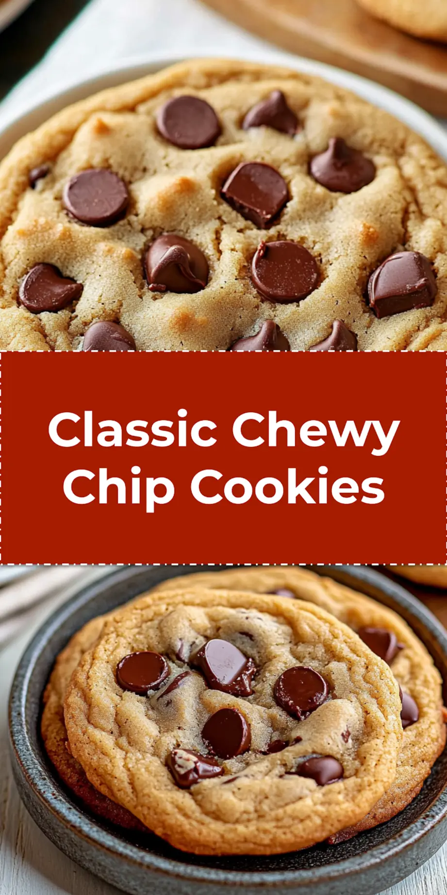 Chewy chocolate chip cookies finished cookies on wire rack