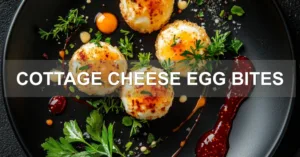 COTTAGE CHEESE EGG BITES centered hero view, clean and uncluttered