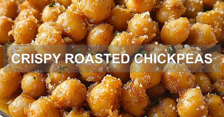 CRISPY ROASTED CHICKPEAS centered hero view, clean and uncluttered