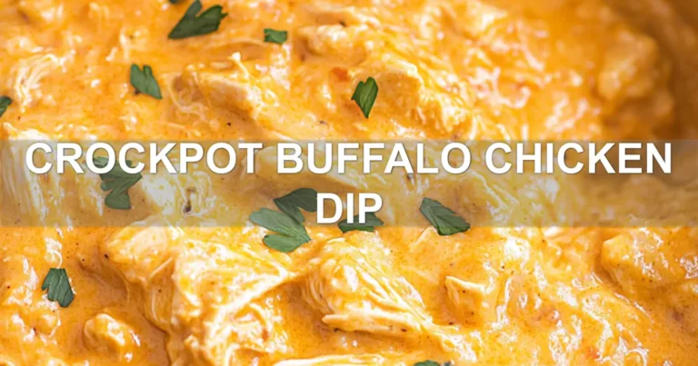 CROCKPOT BUFFALO CHICKEN DIP centered hero view, clean and uncluttered