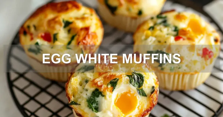 EGG WHITE MUFFINS centered hero view, clean and uncluttered