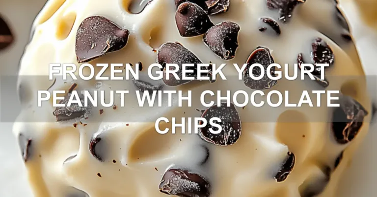 FROZEN GREEK YOGURT PEANUT WITH CHOCOLATE CHIPS centered hero view, clean and uncluttered