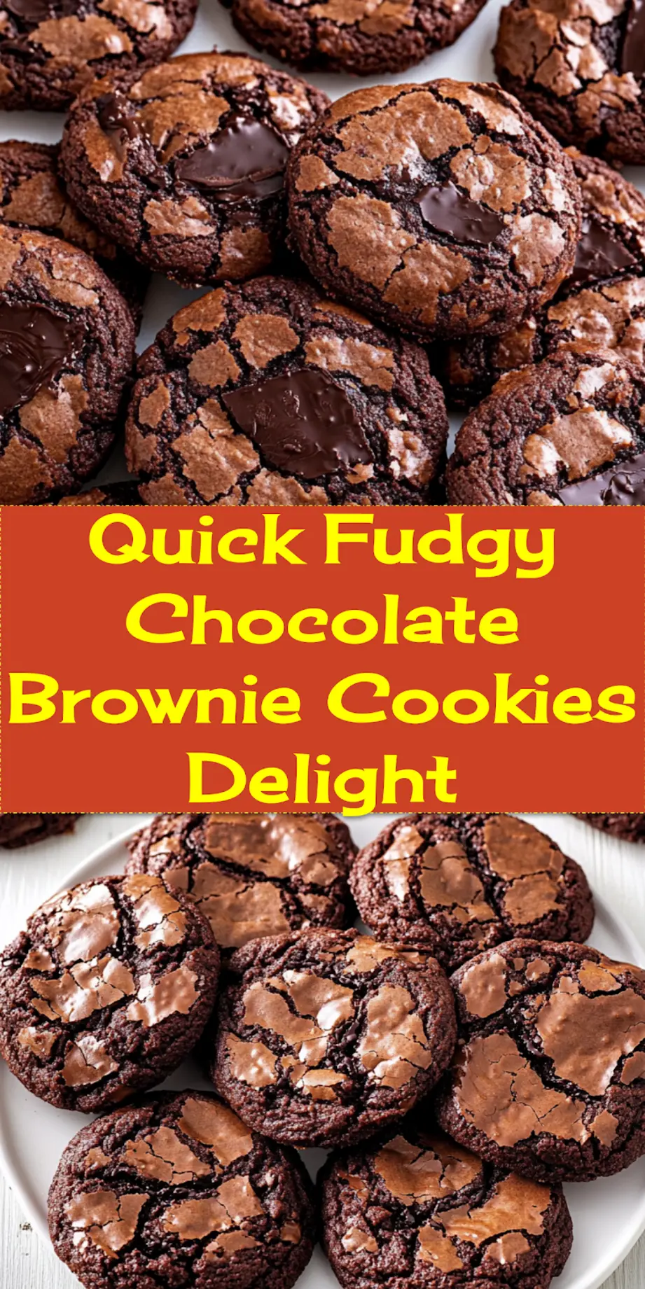 Fudgy Chocolate Brownie Cookies cooling on a rack, ready to be enjoyed