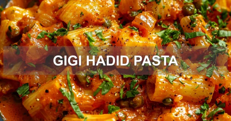 GIGI HADID PASTA centered hero view, clean and uncluttered