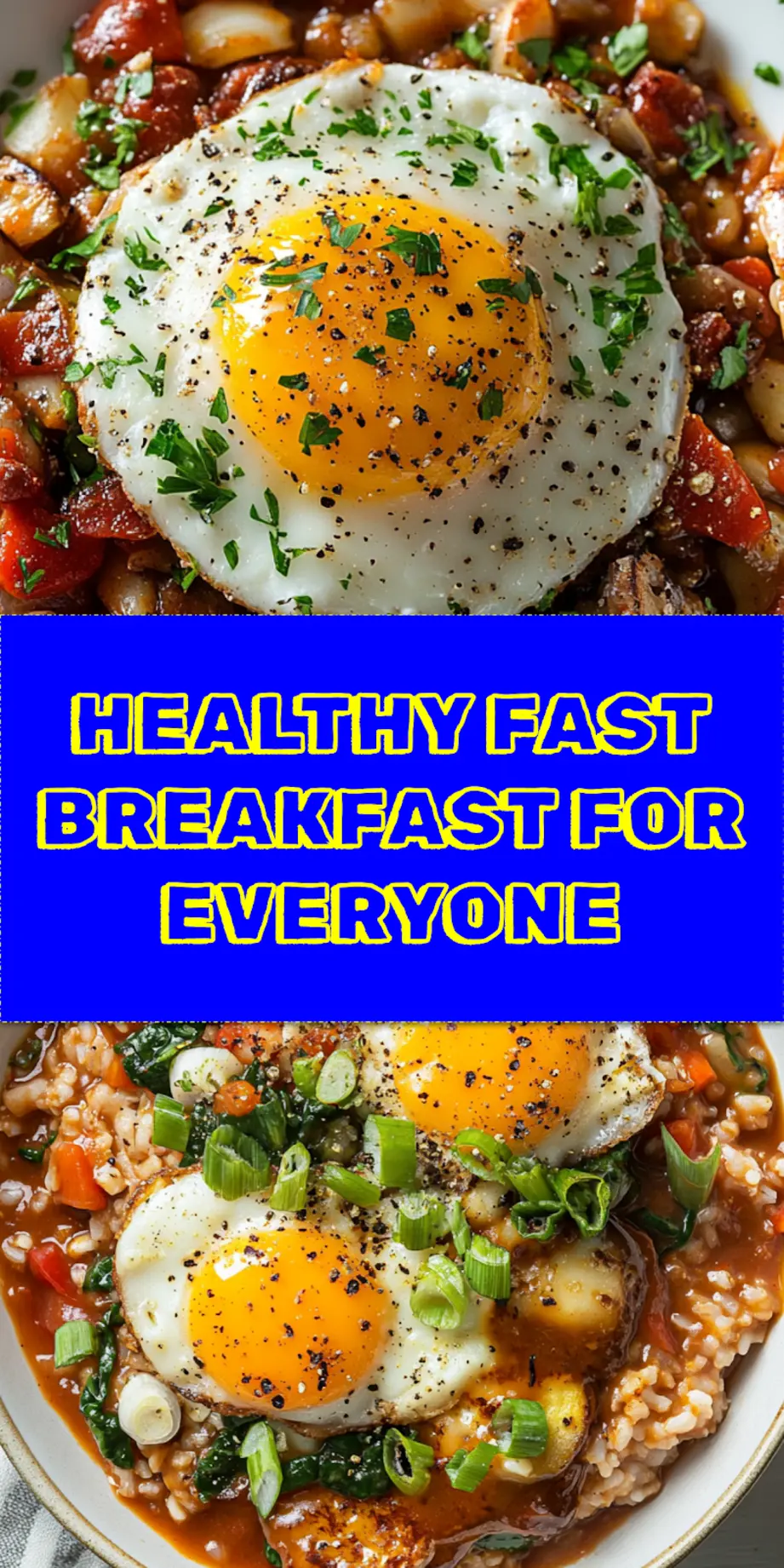 HEALTHY FAST BREAKFAST centered hero view, clean and uncluttered_pin