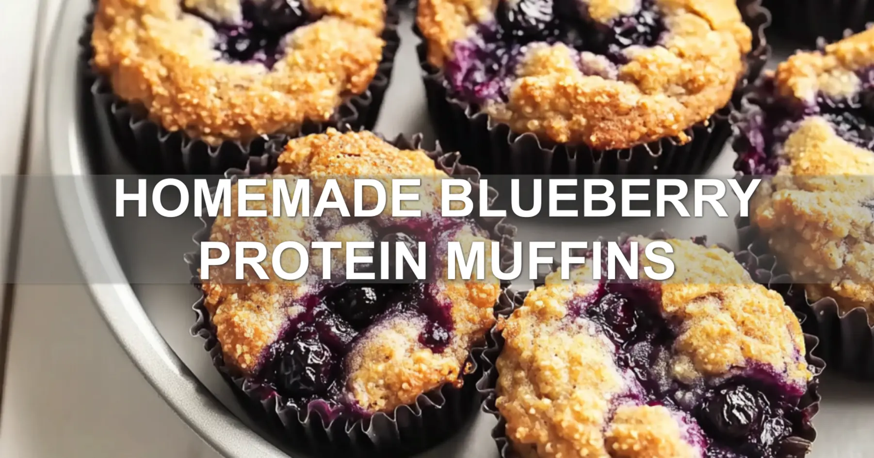 Homemade Blueberry Protein Muffins
