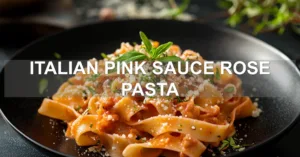 ITALIAN PINK SAUCE ROSE PASTA centered hero view, clean and uncluttered
