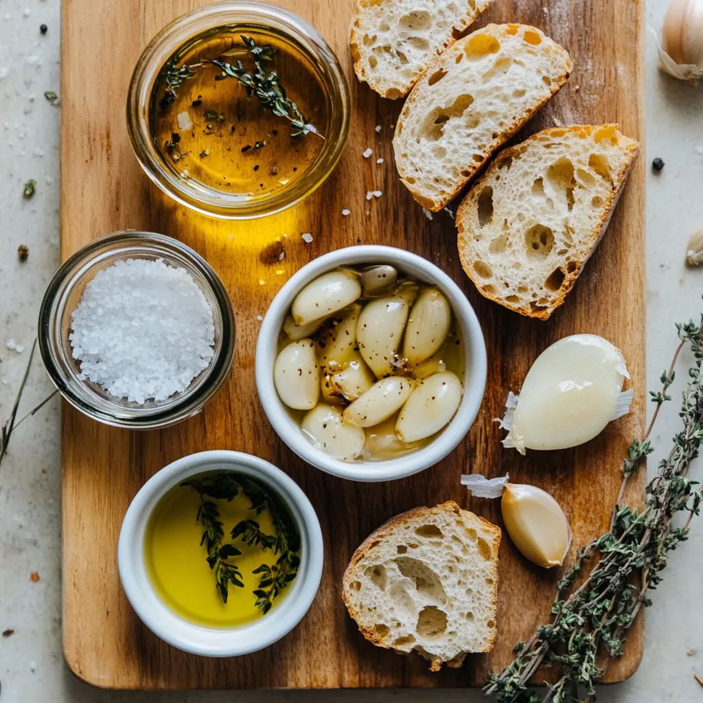 Ultimate Air Fryer Garlic Confit for Tantalizing Taste 3 AIR FRYER GARLIC CONFIT centered hero view, clean and uncluttered