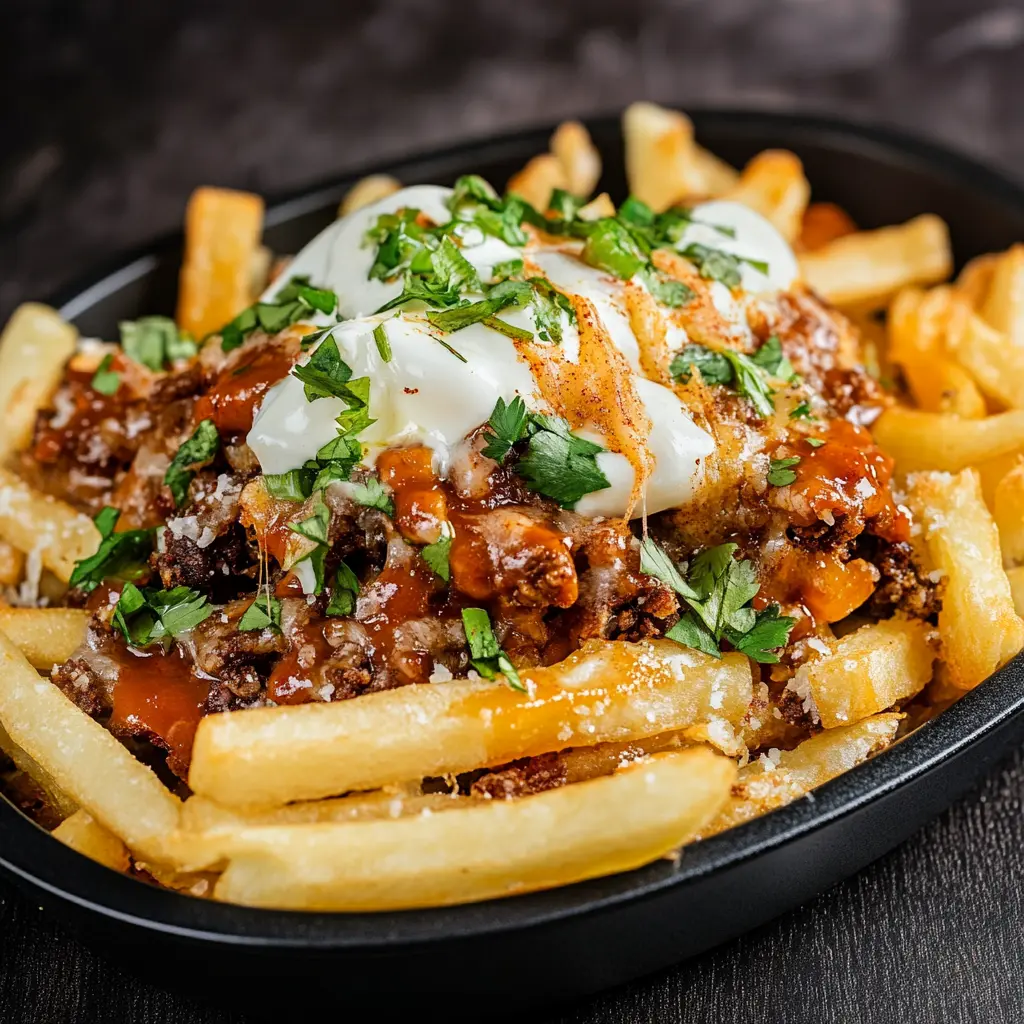 BIRRIA FRIES centered hero view, clean and uncluttered