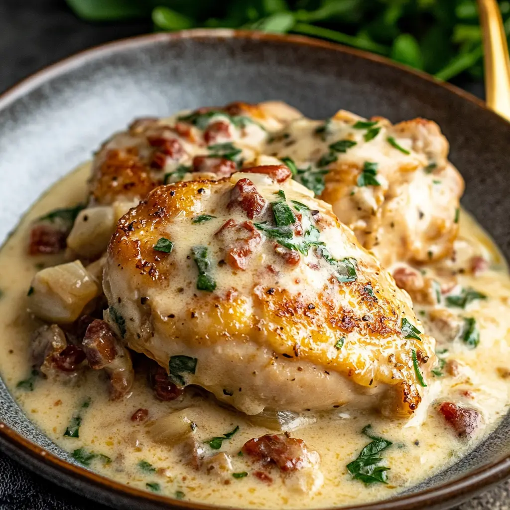 Discover the Perfect Creamy Tuscan Garlic Chicken 3 CREAMY TUSCAN GARLIC CHICKEN centered hero view, clean and uncluttered