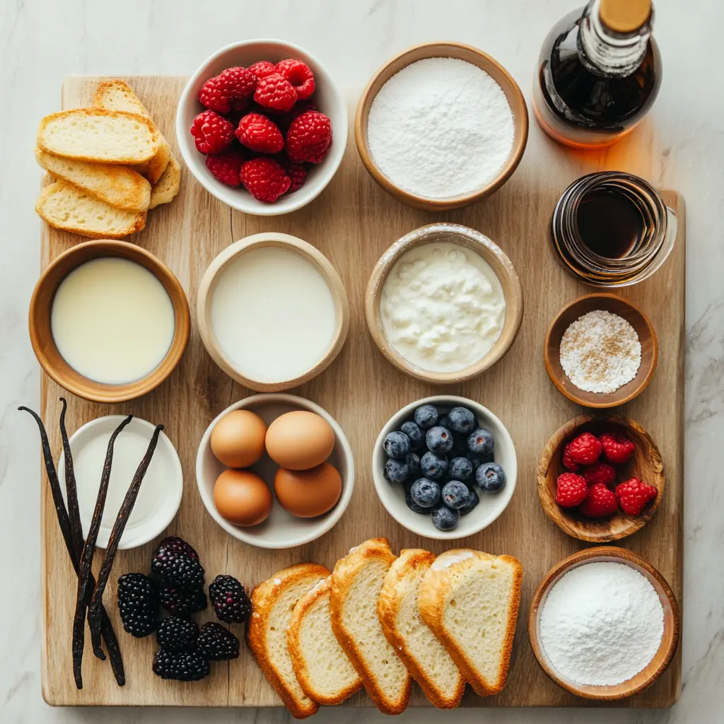 CREME BRULEE FRENCH TOAST centered hero view, clean and uncluttered