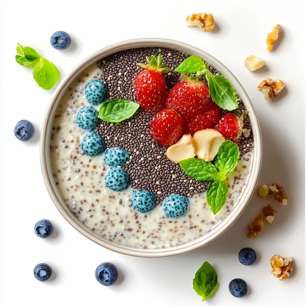 EARTH CHIA PUDDING centered hero view, clean and uncluttered