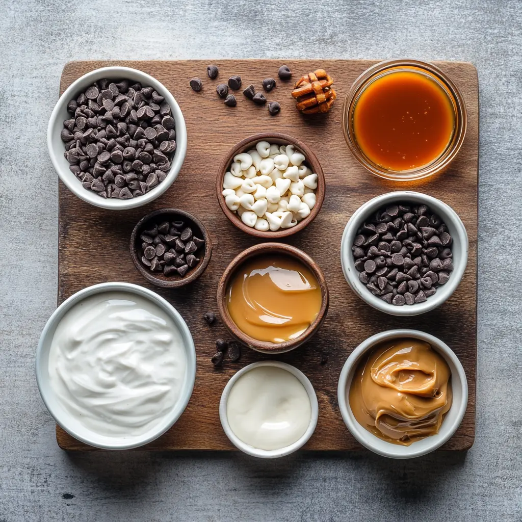 FROZEN GREEK YOGURT PEANUT WITH CHOCOLATE CHIPS centered hero view, clean and uncluttered