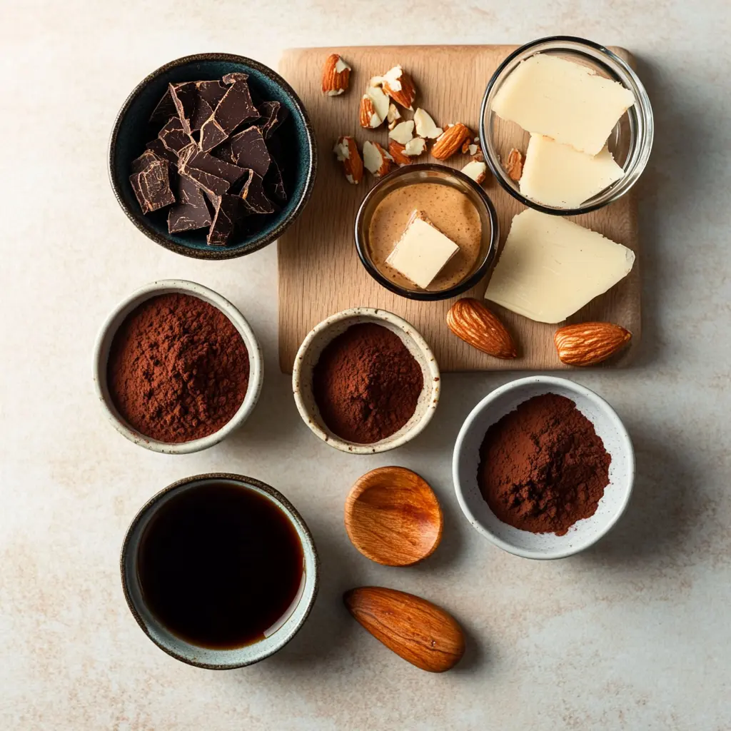 NO BAKE BROWNIE BITES centered hero view, clean and uncluttered