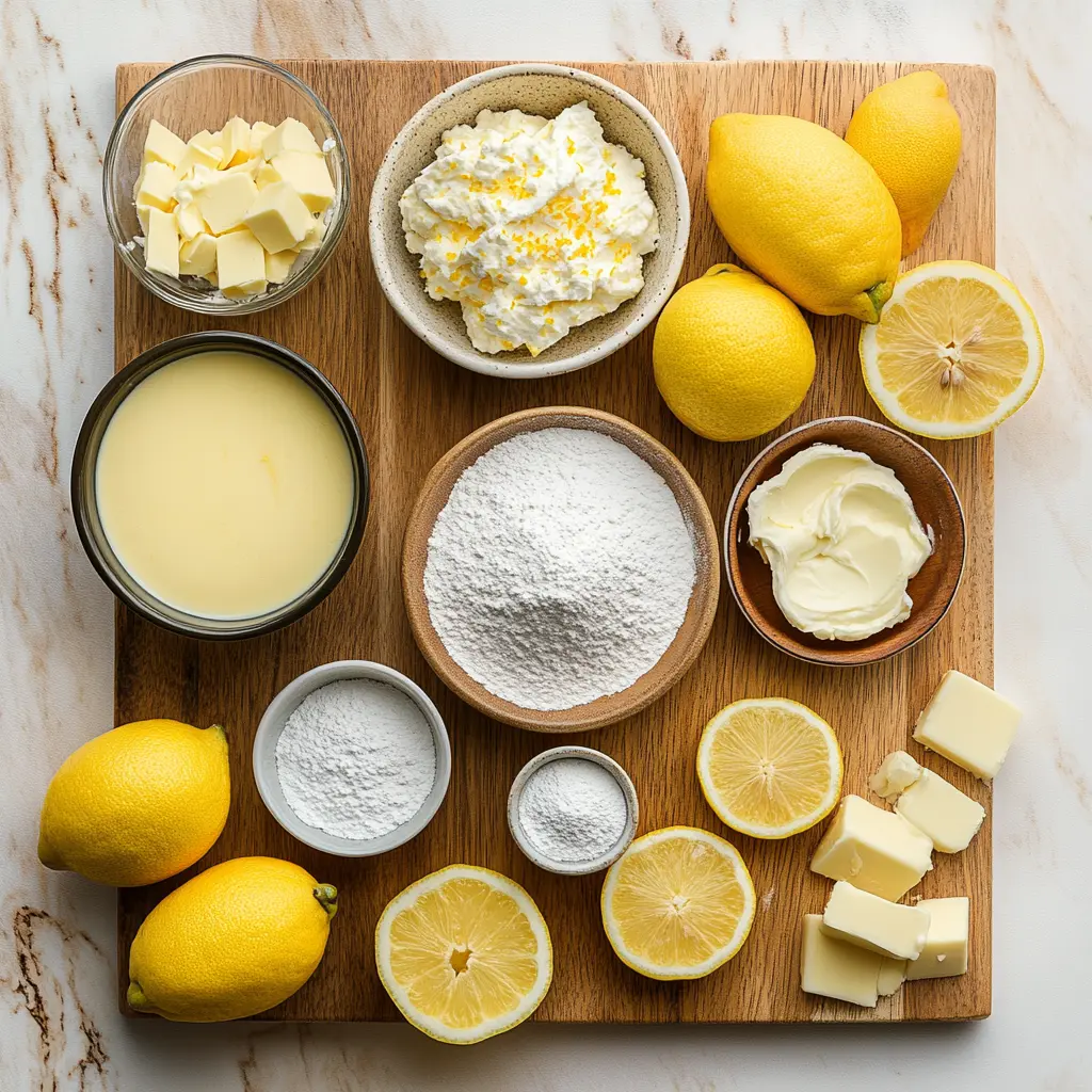 NO BAKE LEMON CHEESECAKE centered hero view, clean and uncluttered