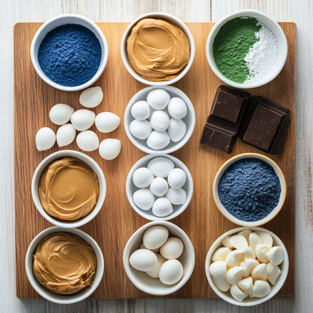 Discover Easy Peanut Butter Easter Eggs Recipe Now 3 PEANUT BUTTER EASTER EGGS centered hero view, clean and uncluttered