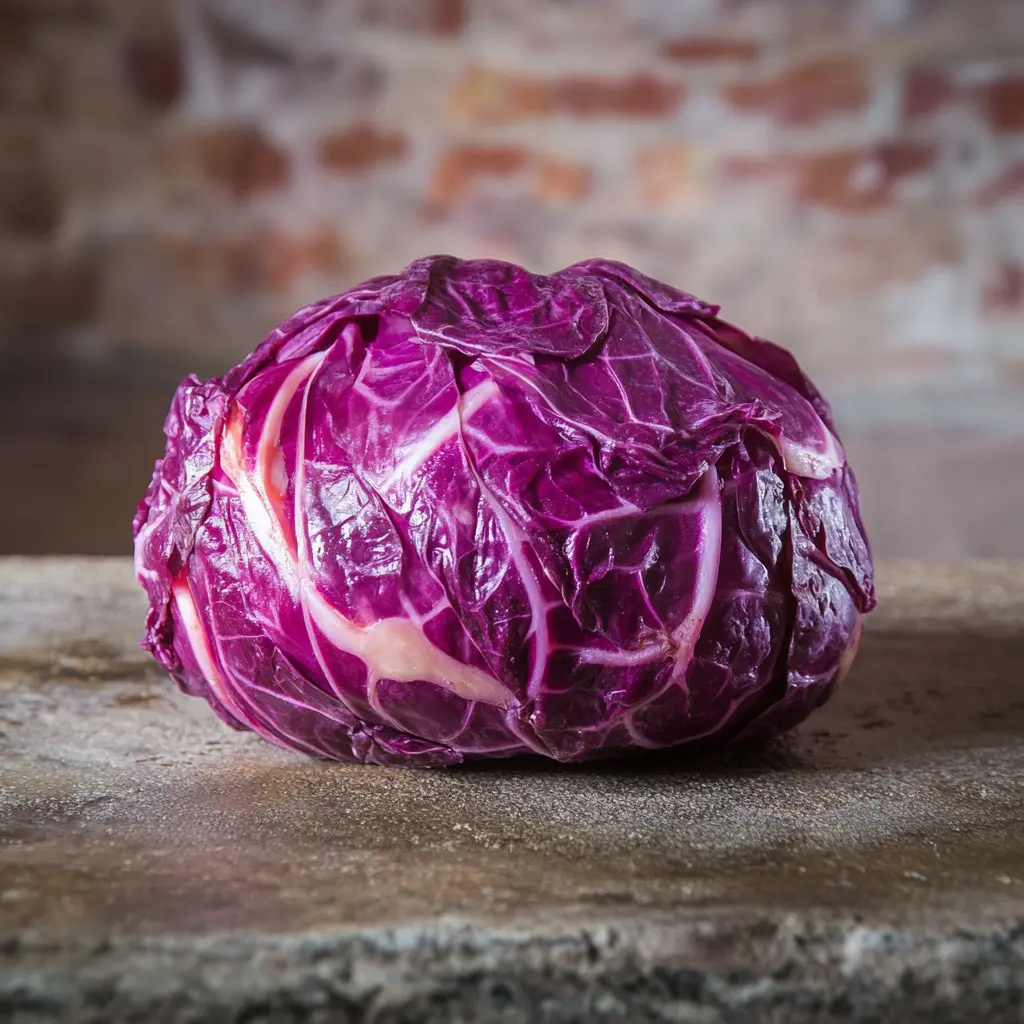 RED CABBAGE SAUERKRAUT centered hero view, clean and uncluttered