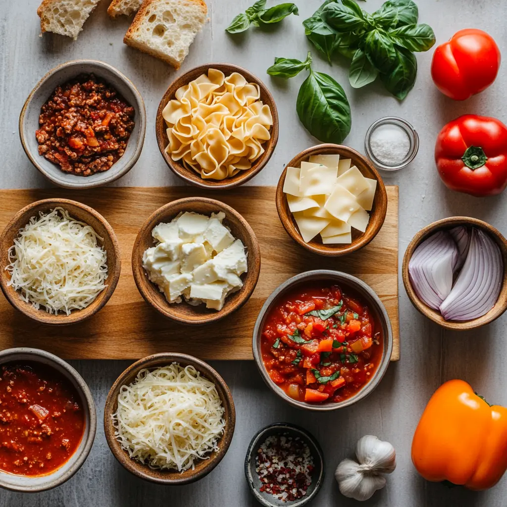 Ultimate Comfort with the Best Lasagna Soup Recipe 3 A comforting bowl of The Best Lasagna Soup, garnished with fresh herbs